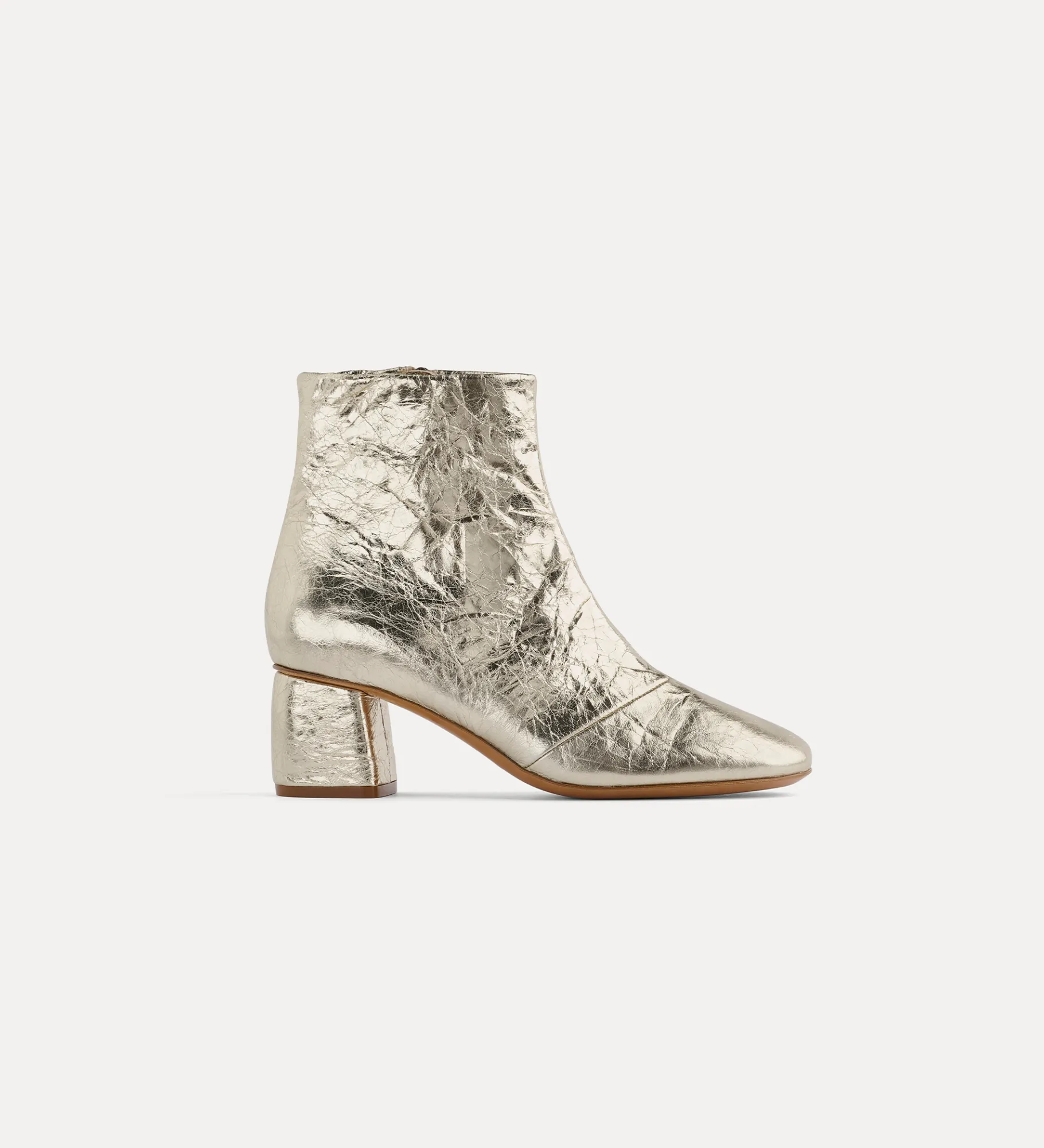 forte_forte ankle boot in crackled leather platino^ Shoes