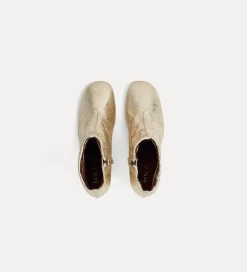 forte_forte ankle boot in crackled leather platino^ Shoes