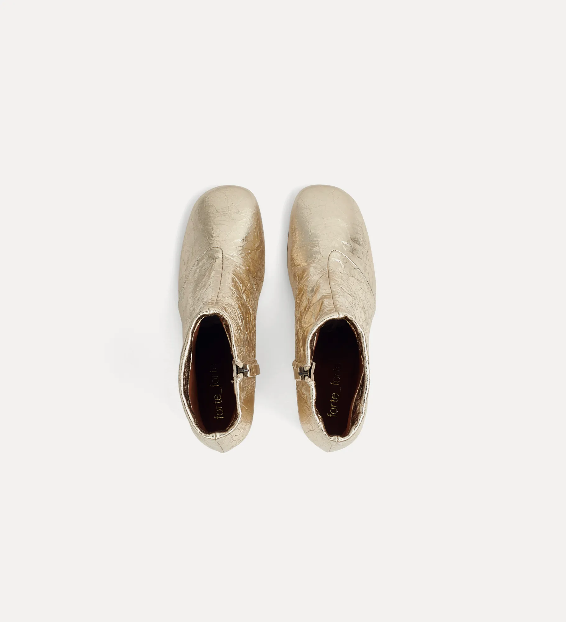 forte_forte ankle boot in crackled leather platino^ Shoes