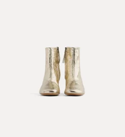 forte_forte ankle boot in crackled leather platino^ Shoes