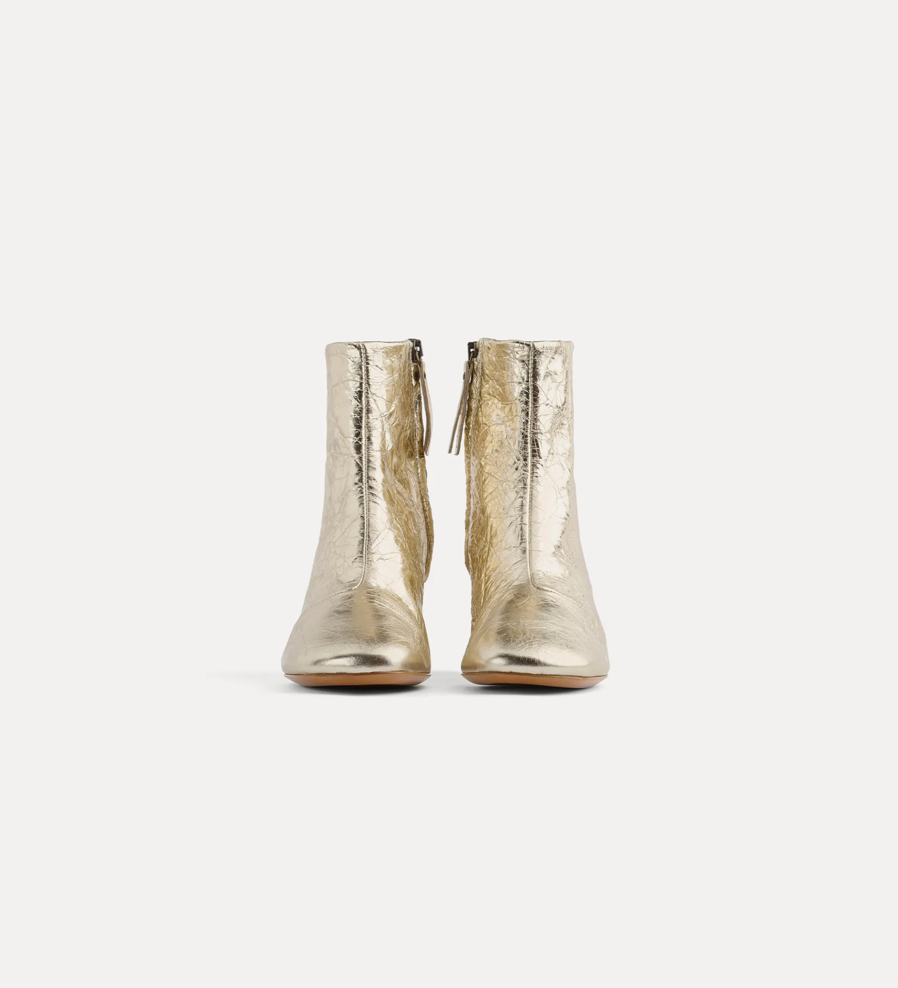 forte_forte ankle boot in crackled leather platino^ Shoes