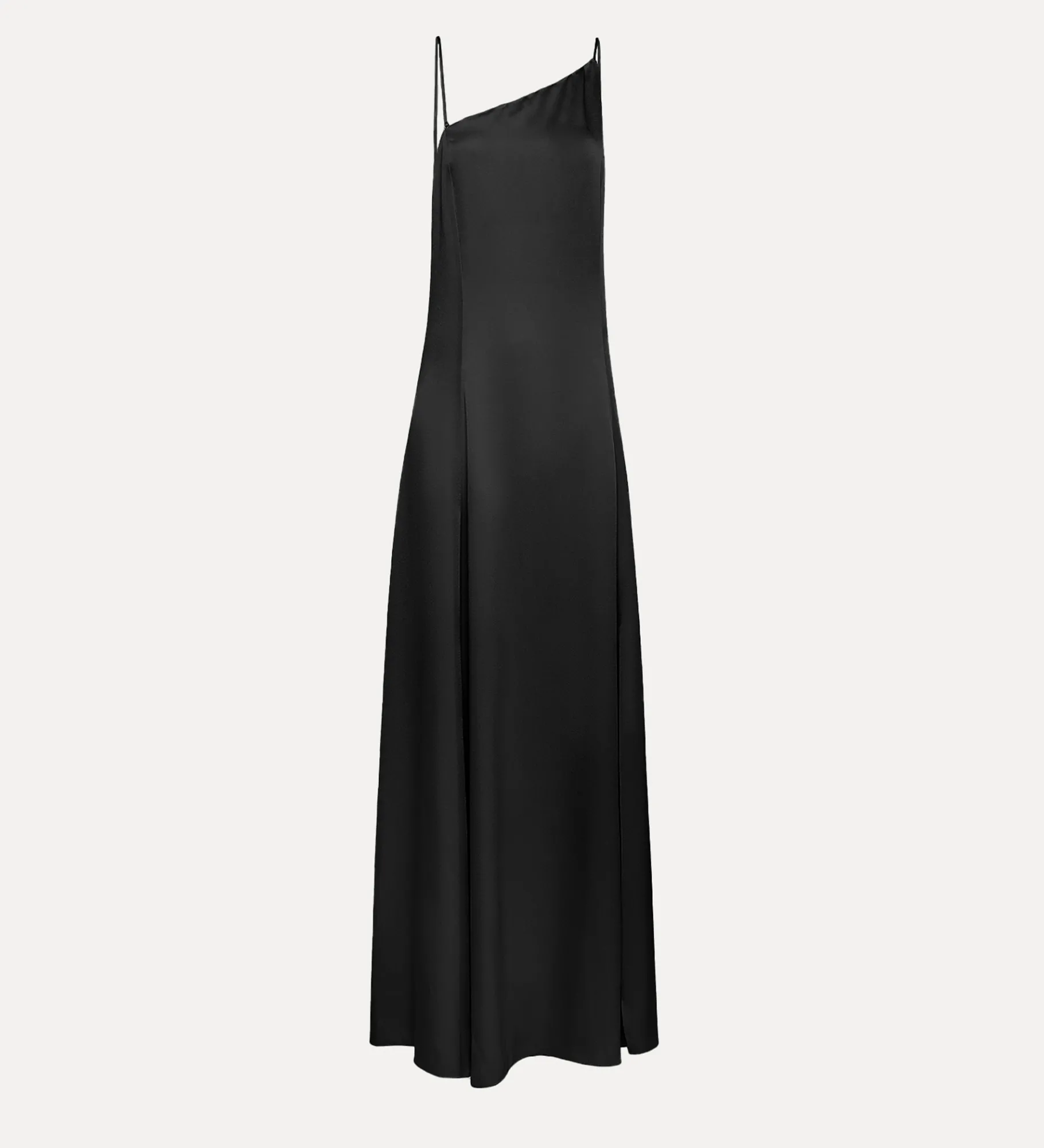 forte_forte asymmetrical satin dress noir^ Dresses