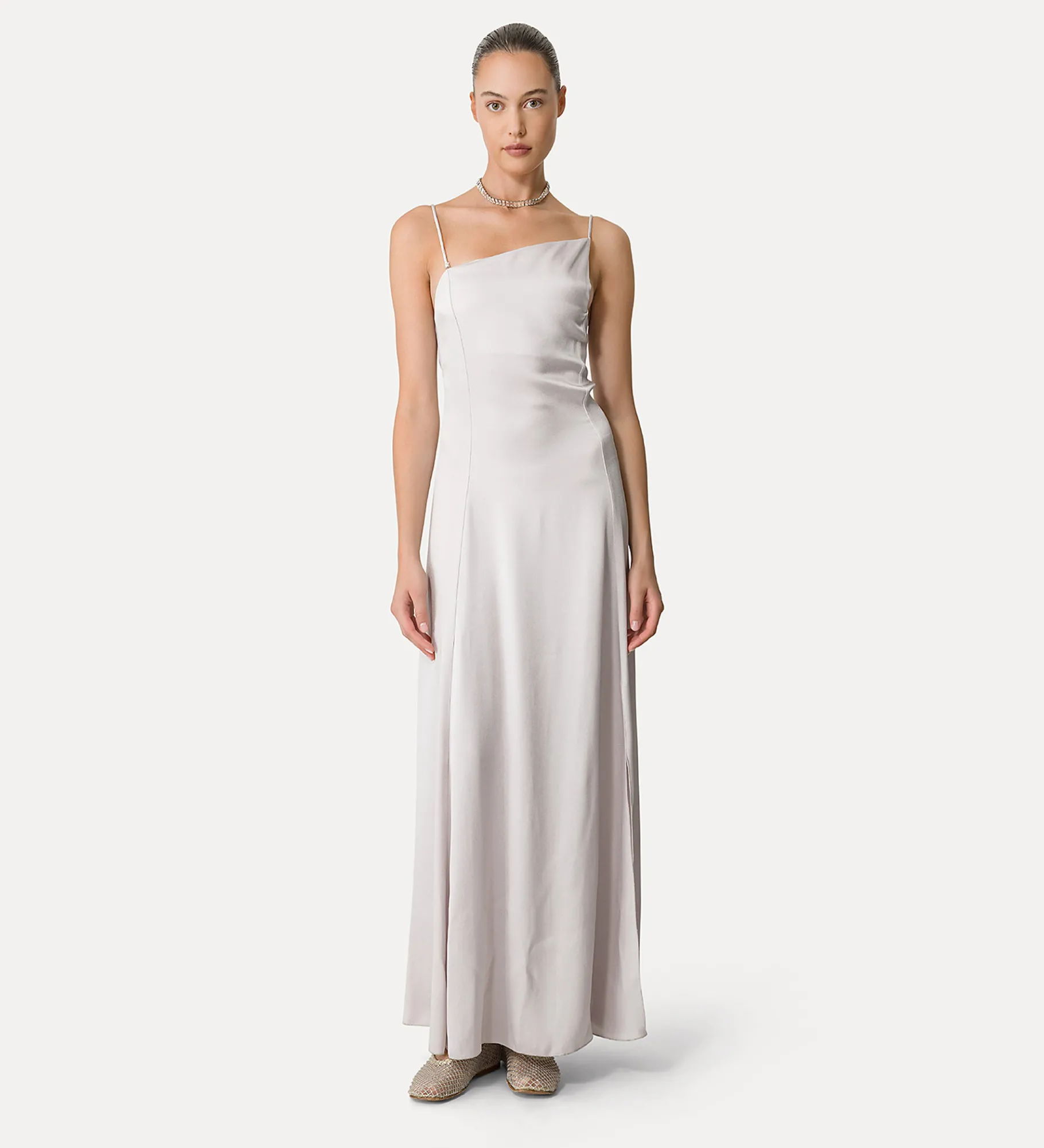 forte_forte asymmetrical satin dress madreperla^ Dresses