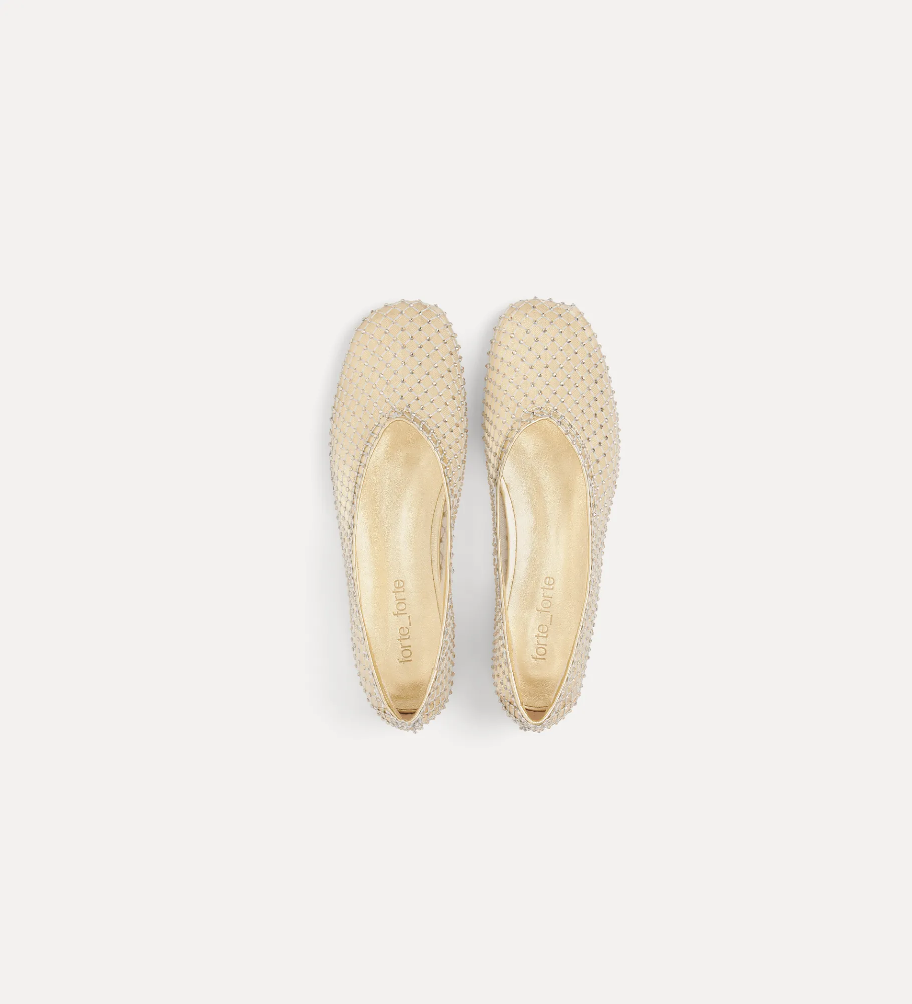 forte_forte ballet flat in diamanté mesh stone^ Shoes