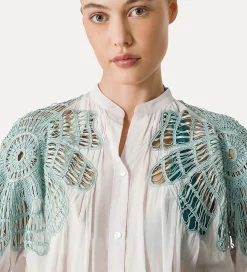 forte_forte bohemian shirt with inlay detailing rugiada^ Shirts