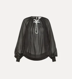 forte_forte boho shirt in black nero^ Shirts