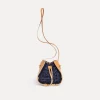 forte_forte bucket bag in leather and crochetwork nuit^ Bags And Belts