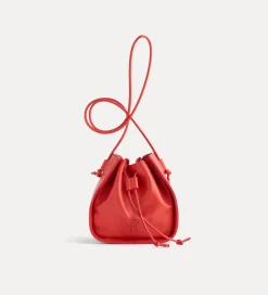 forte_forte bucket bag in supple leather orange^ Bags And Belts