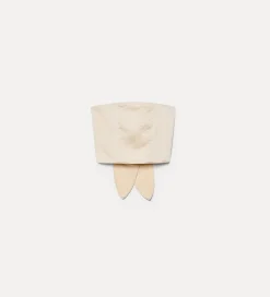 forte_forte bustier with sash in contemporary duchesse avorio^ Tops