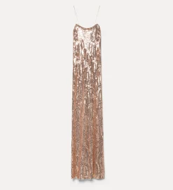 forte_forte chic dress in micro–sequins rose^ Dresses