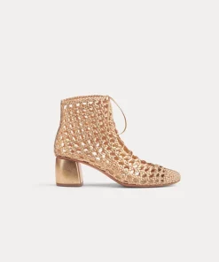 forte_forte chic hand–woven ankle boot rose gold^ Shoes