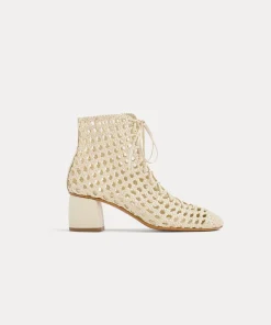 forte_forte chic hand–woven ankle boot ivory^ Shoes