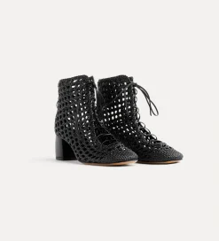 forte_forte chic hand–woven ankle boot nero^ Shoes