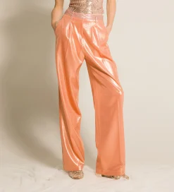 forte_forte chic pants in laminated jersey the^ Pants