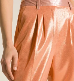 forte_forte chic pants in laminated jersey the^ Pants
