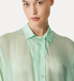 forte_forte chiffon shirt for women mint^ Shirts