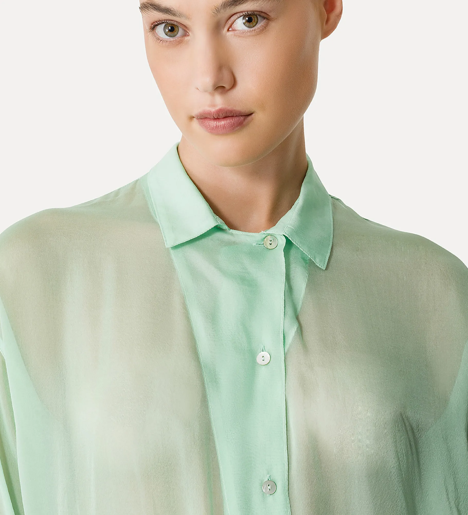 forte_forte chiffon shirt for women mint^ Shirts