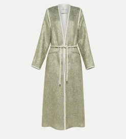 forte_forte coat in “twinkle” lurex–shot jacquard twinkle^ Coats