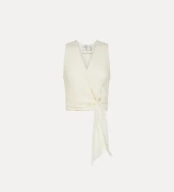 forte_forte crossover top in linen orchidea^ Tops