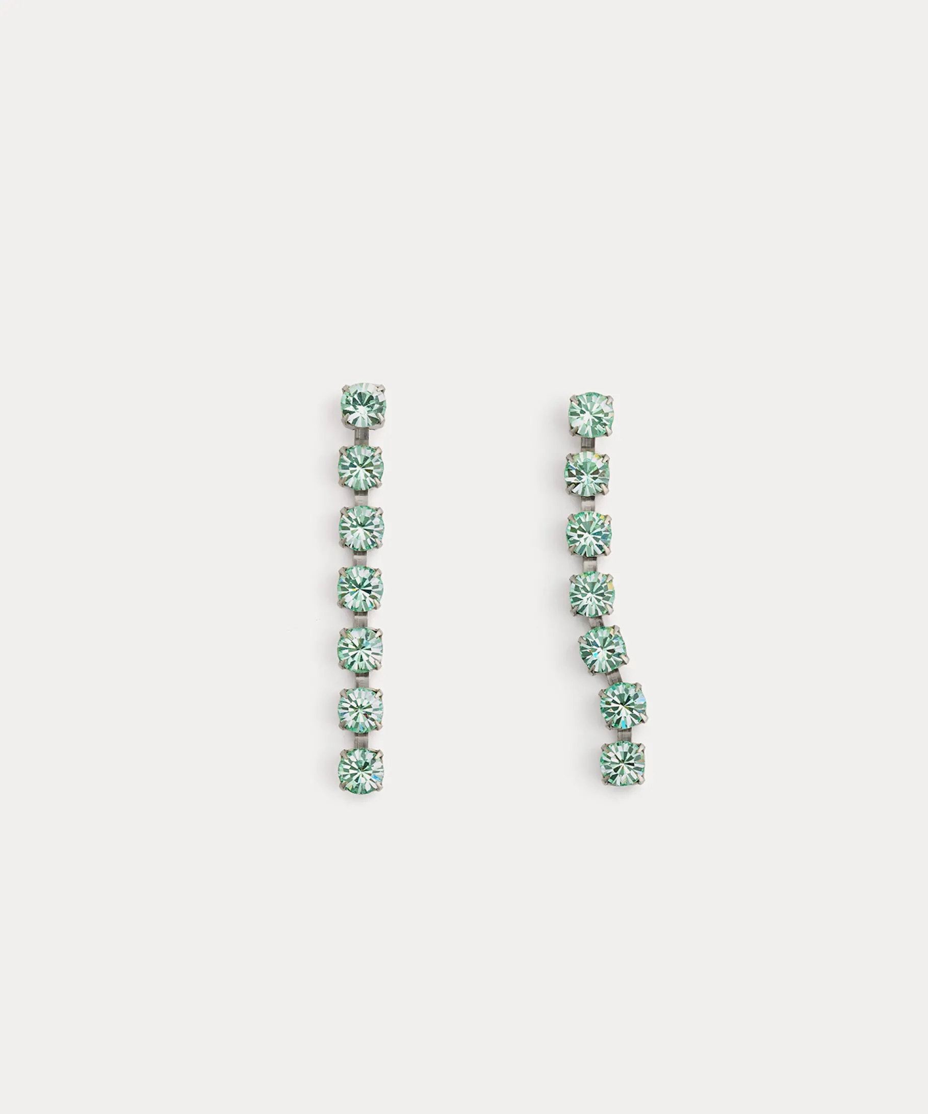 forte_forte dangling earrings with crystal detailing ice lime^ Jewels