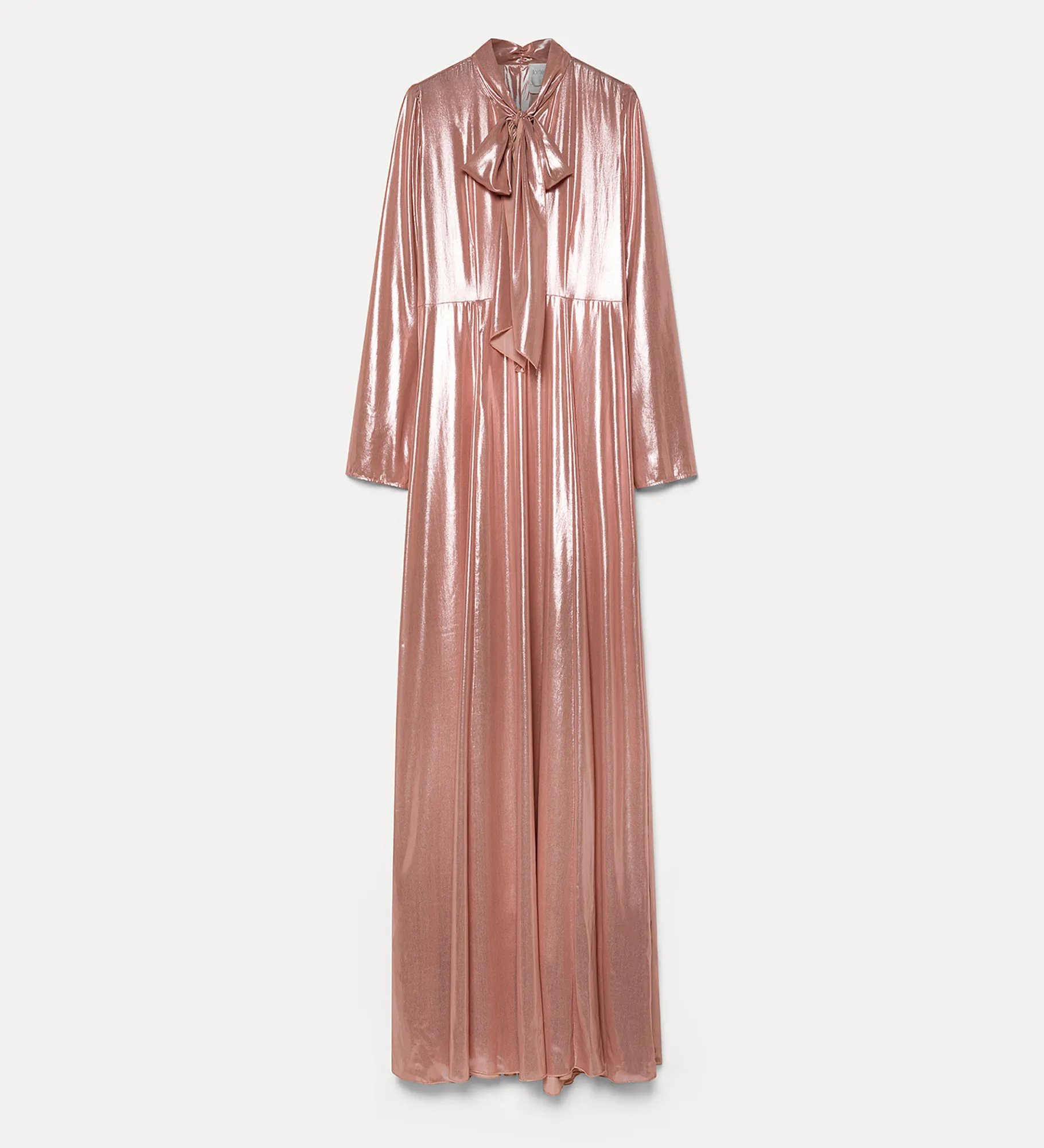 forte_forte dress with bow in laminated georgette rose^ Dresses