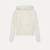 forte_forte essential hoodie in cotton twill fleece ivory^ Tops