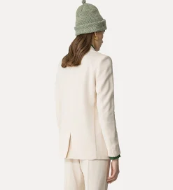forte_forte essential jacket in stretch crêpe cady ivory^ Jackets