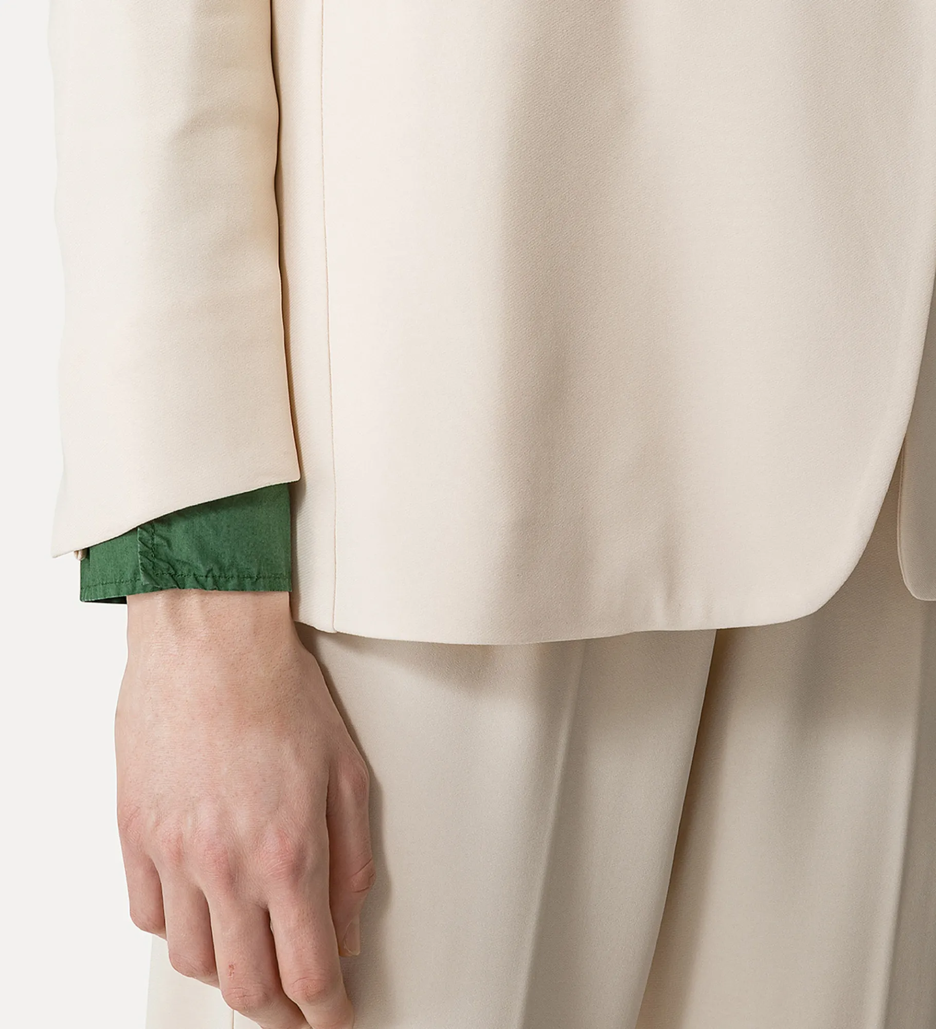 forte_forte essential jacket in stretch crêpe cady ivory^ Jackets