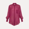 forte_forte essential oversized shirt in cotton–and–silk voile bolero^ Shirts