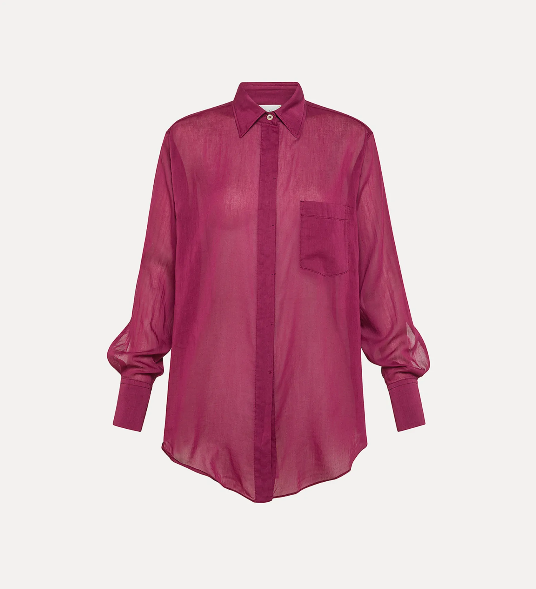 forte_forte essential oversized shirt in cotton–and–silk voile bolero^ Shirts