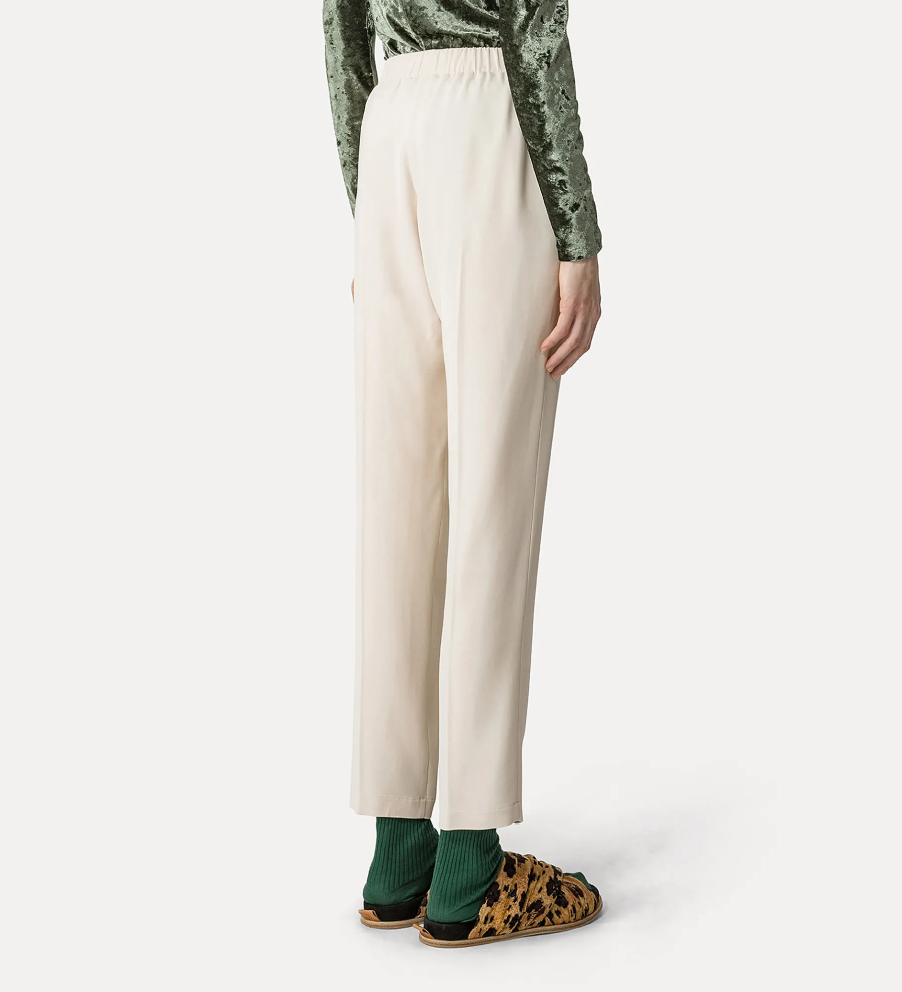 forte_forte essential trousers in stretch crêpe cady ivory^ Pants