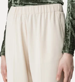 forte_forte essential trousers in stretch crêpe cady ivory^ Pants