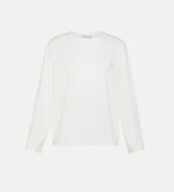 forte_forte essential t–shirt in organic cotton jersey bianco^ Tops