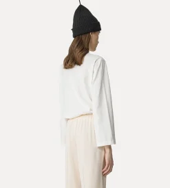 forte_forte essential t–shirt in organic cotton jersey bianco^ Tops