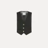 forte_forte fil–à–fil vest for women noir^ Jackets