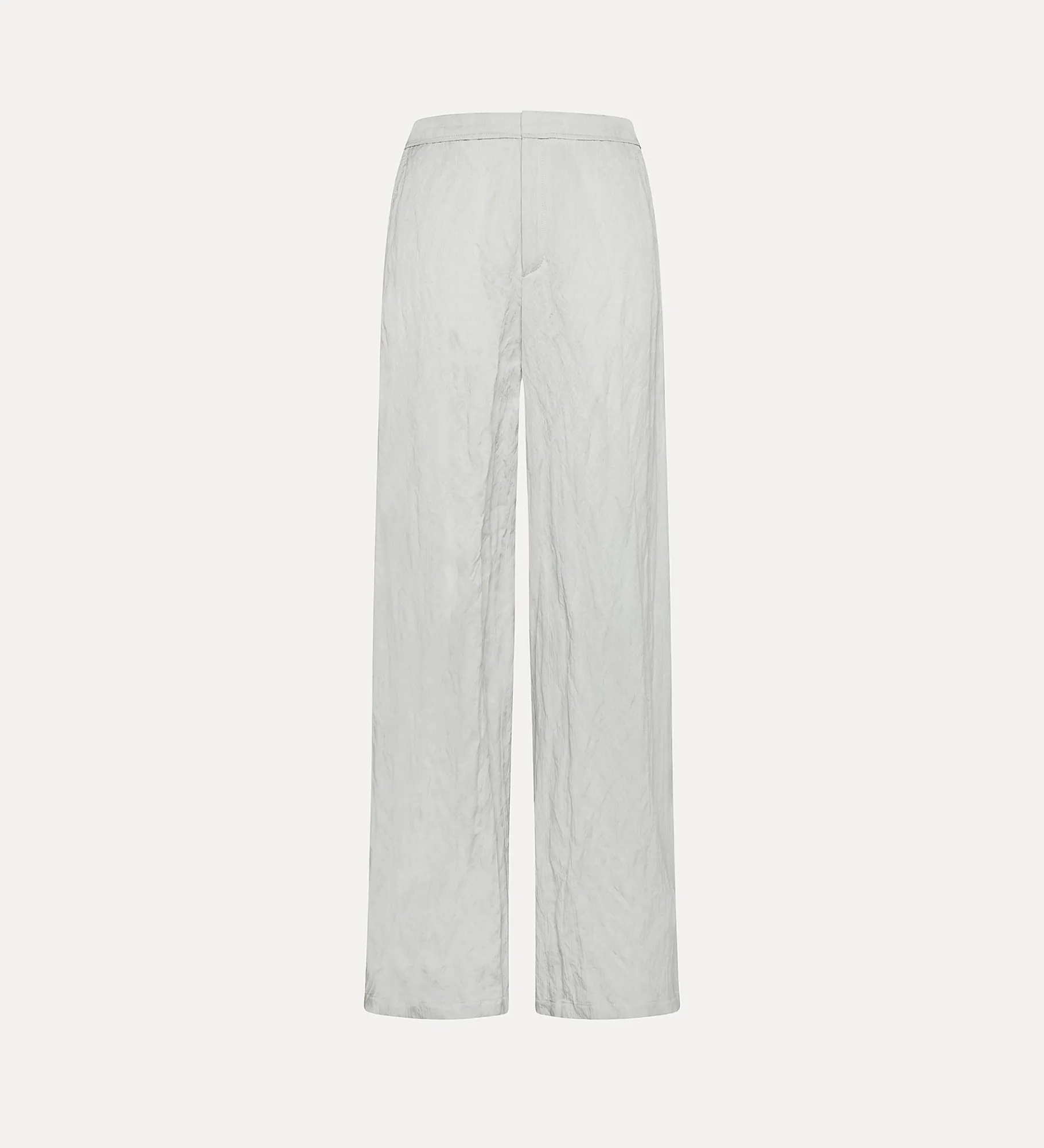 forte_forte flared trousers in crinkled cotton madreperla^ Pants