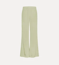 forte_forte flared trousers in satin aloe^ Pants