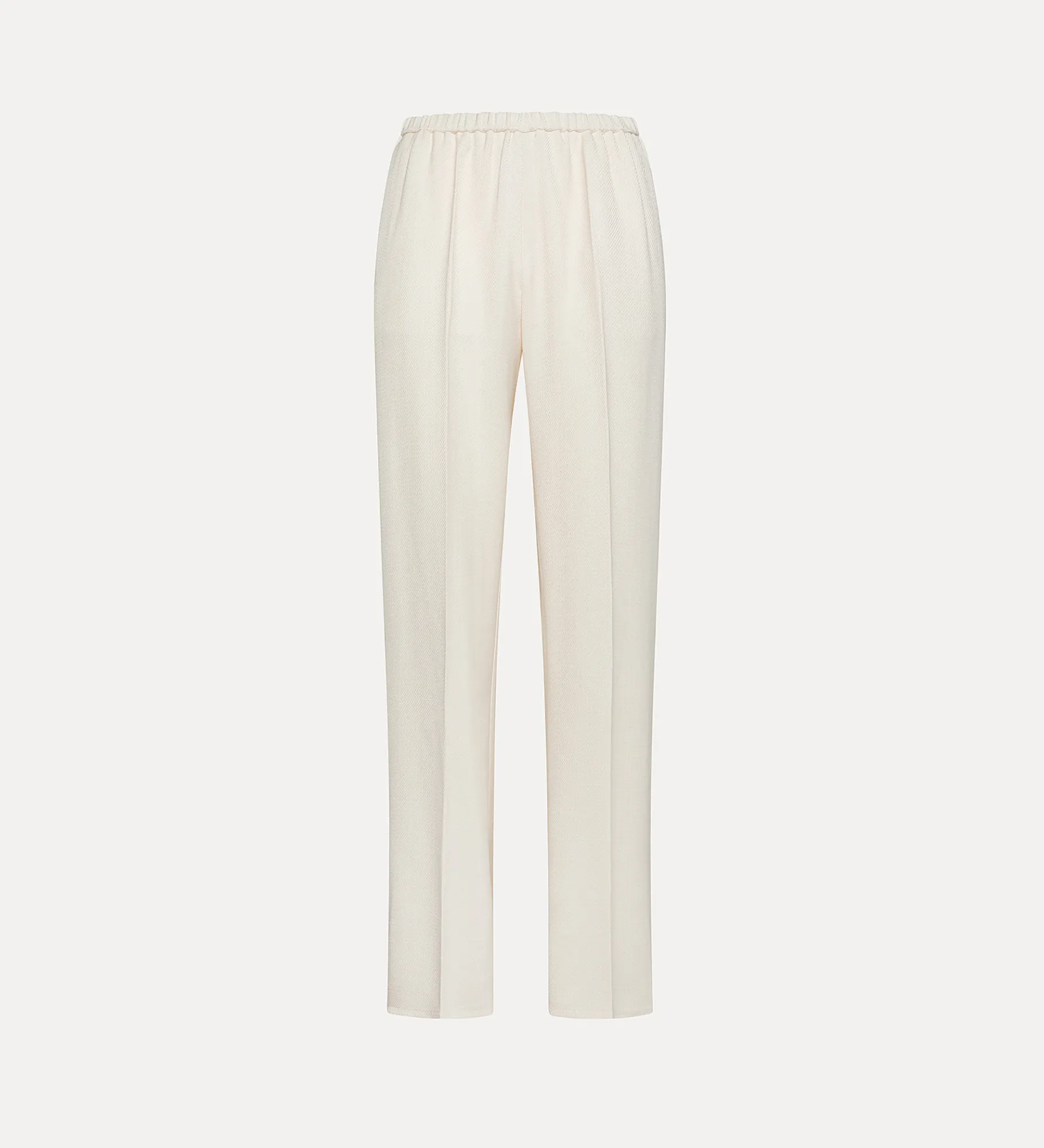 forte_forte flared trousers in slub viscose orchidea^ Pants