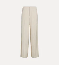 forte_forte flat–front trousers dune^ Pants