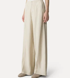 forte_forte flat–front trousers dune^ Pants