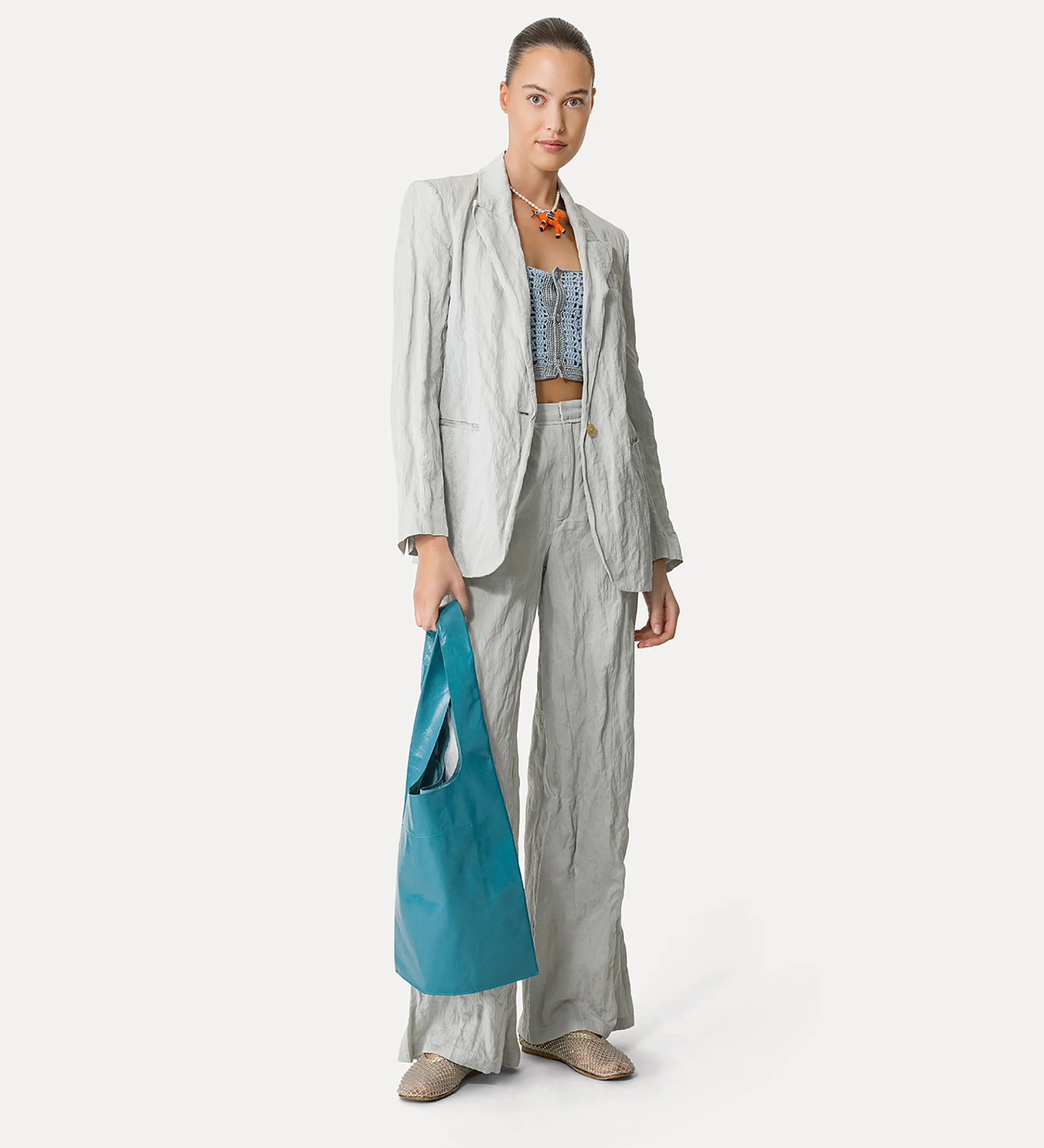 forte_forte jacket for women in summery cotton madreperla^ Jackets