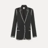 forte_forte jacket in black viscose and wool abisso^ Jackets