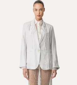 forte_forte jacket in habotai silk with beadwork madreperla^ Jackets