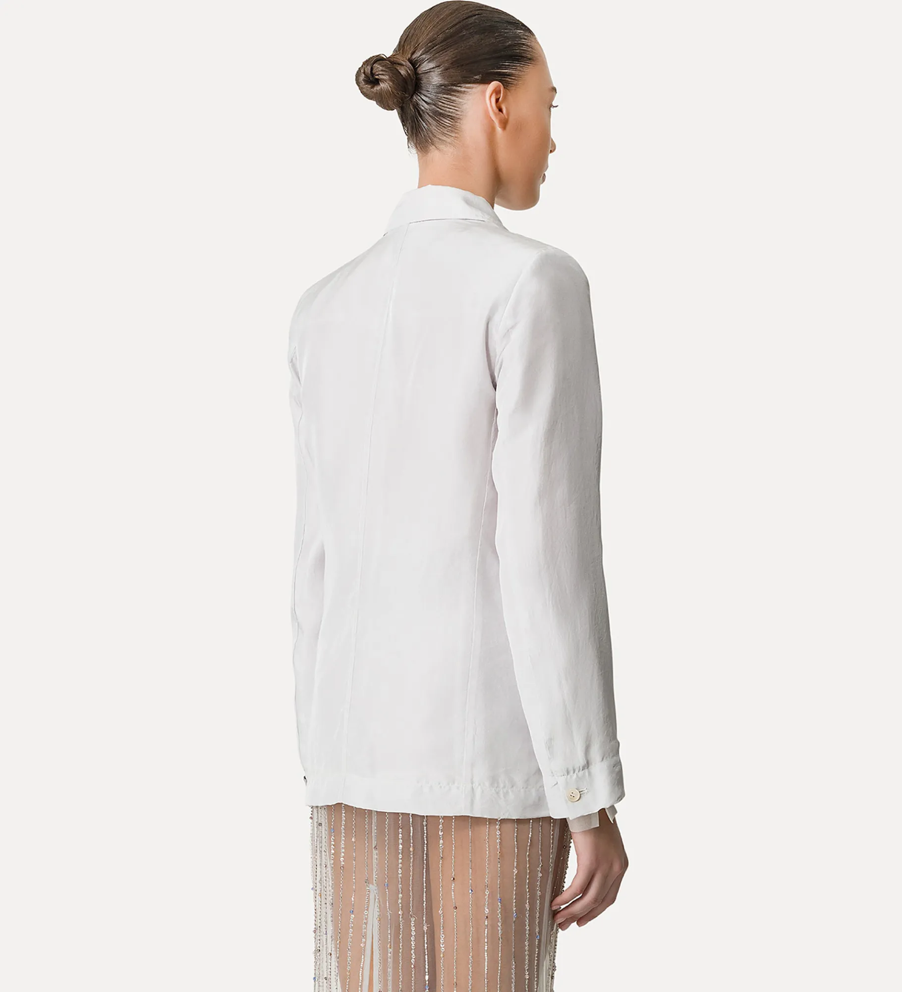 forte_forte jacket in habotai silk with beadwork madreperla^ Jackets