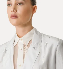 forte_forte jacket in habotai silk with beadwork madreperla^ Jackets