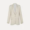 forte_forte jacket in sandy–hued viscose and wool dune^ Jackets