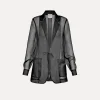 forte_forte jacket in silk organza noir^ Jackets