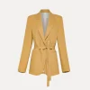 forte_forte jacket with belted waist grano^ Jackets