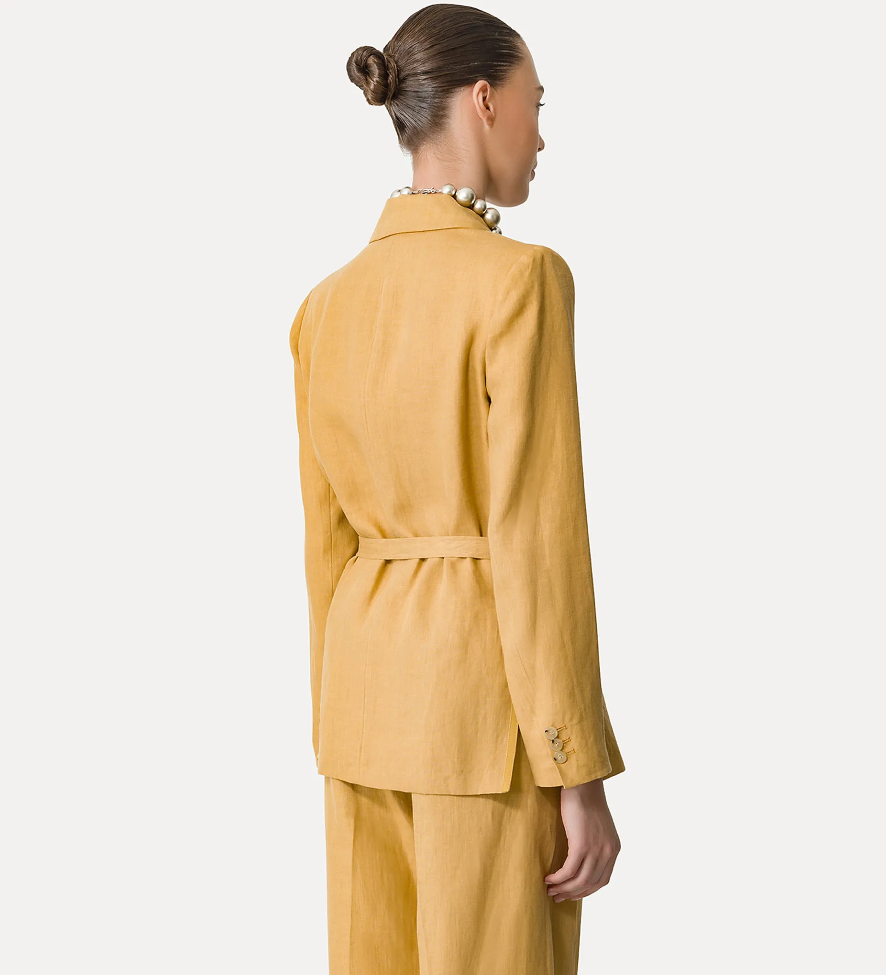 forte_forte jacket with belted waist grano^ Jackets