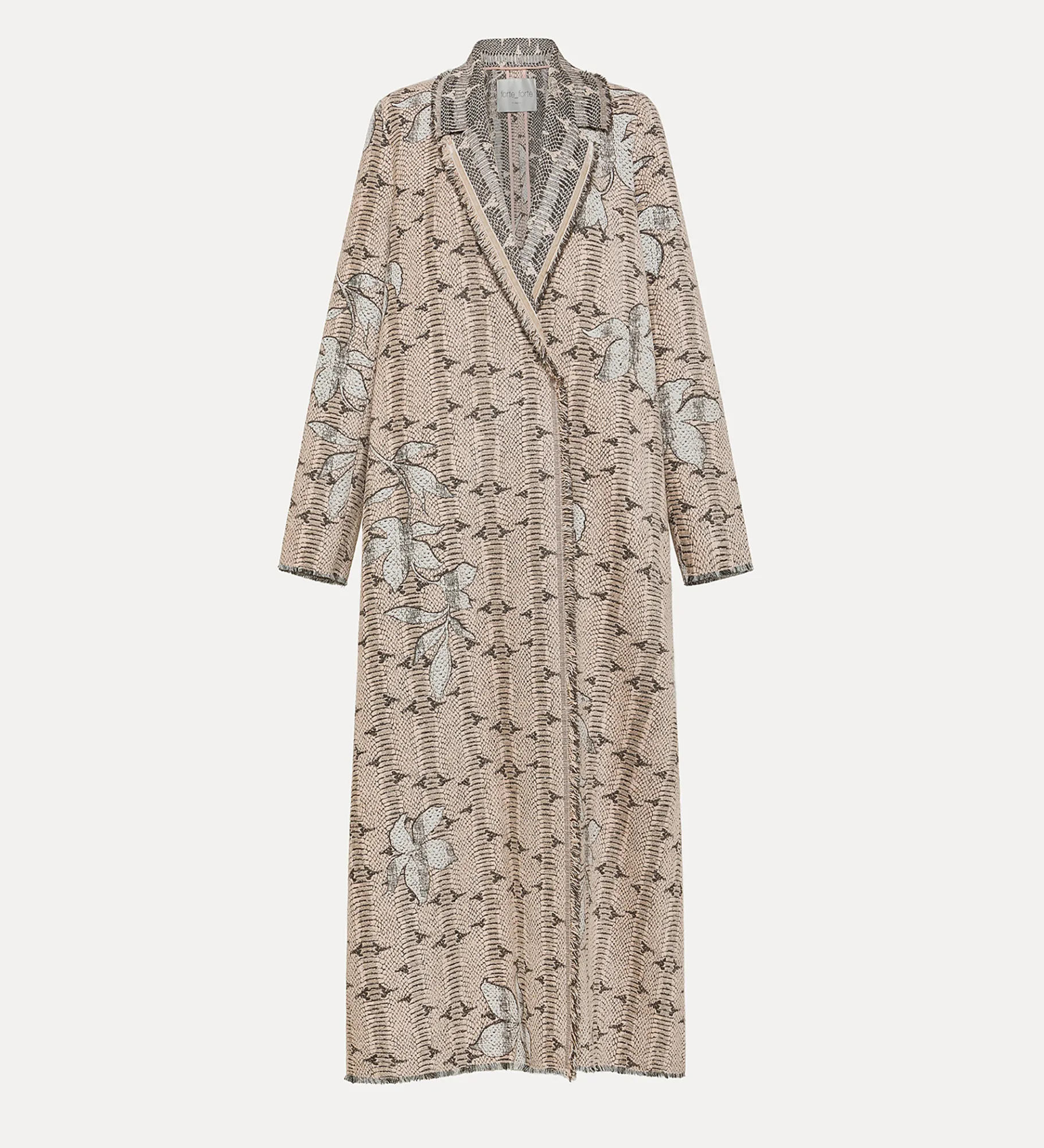 forte_forte jacquard coat cipria^ Coats